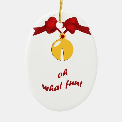 Sleigh Bell Fun Christmas Ornament