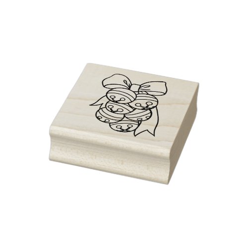 Sleigh Bells Christmas Rubber Stamp