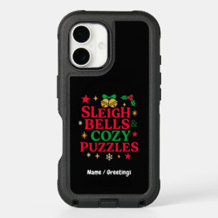 Sleigh Bells & Cozy Puzzles Festive Holiday Gift iPhone 16 Case