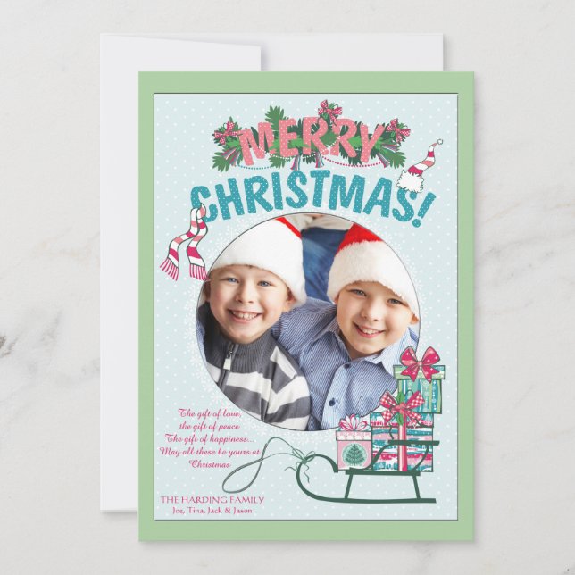 Sleigh of Presents Photo Card (Front)