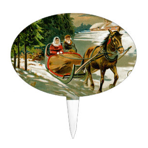 Sleigh Ride Cake Topper