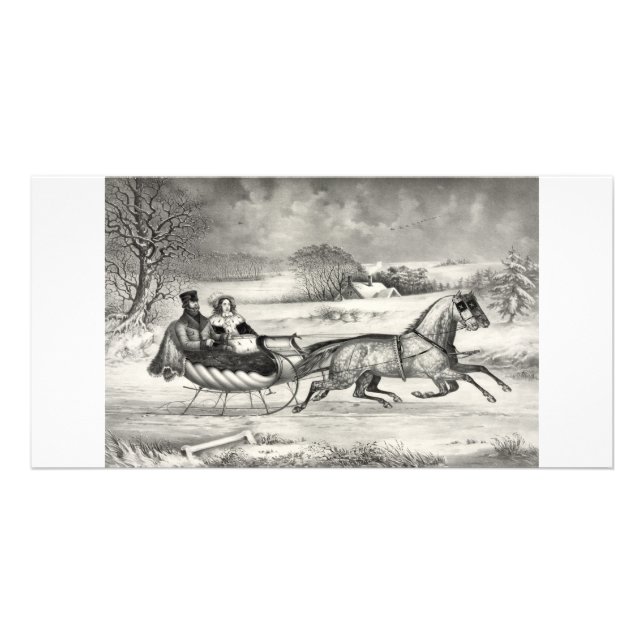 Sleigh Ride collector photo cards (Front)