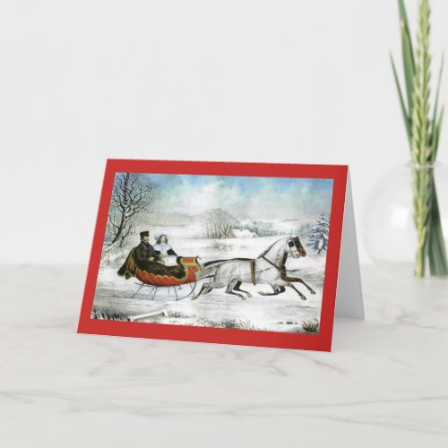 Sleigh Ride Greeting Card