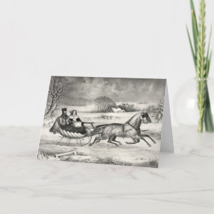 Sleigh Ride greeting cards