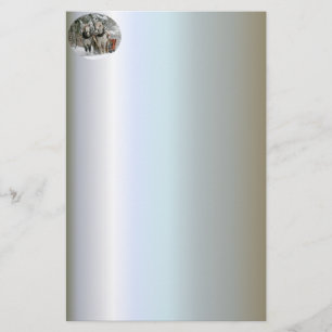 Sleigh Ride in the Snowy Forest Stationery