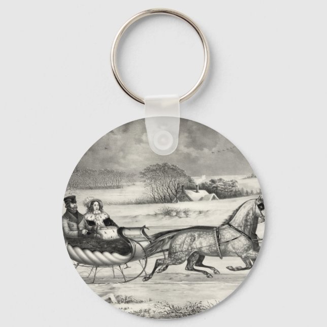 Sleigh Ride keychain (Front)