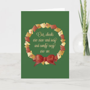 Sleigh Ride Lyrics Design Holiday Card