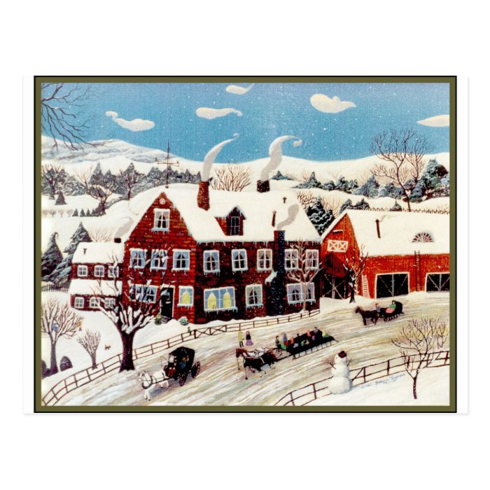 Sleigh Ride Postcard