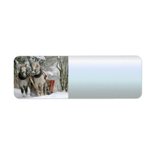 sleigh+ride,snow,forest,horse,winter,white,gallop, label