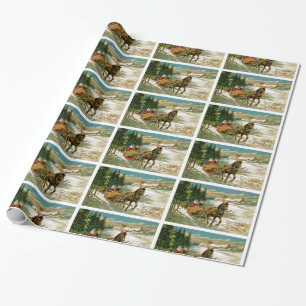 Sleigh Ride Wrapping Paper
