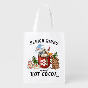 Sleigh Rides and Hot Cocoa Grocery Bag