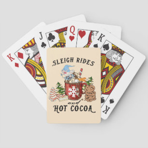 Sleigh Rides and Hot Cocoa – Scandinavian Gnome Poker Cards