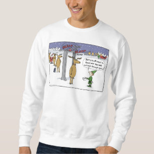 "Sleigh Security" Cartoon Sweatshirt