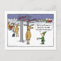 "Sleigh Security" Funny Christmas Cartoon