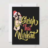 Bodybuilder Santa Claus with Christmas Gifts - Fun Paperweight, Zazzle