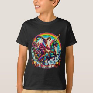 Sleigher Krampus Unicorn Demon Horror Christmas Go T-Shirt