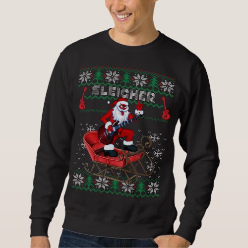 Sleigher Santa Ugly Christmas Sweater Design