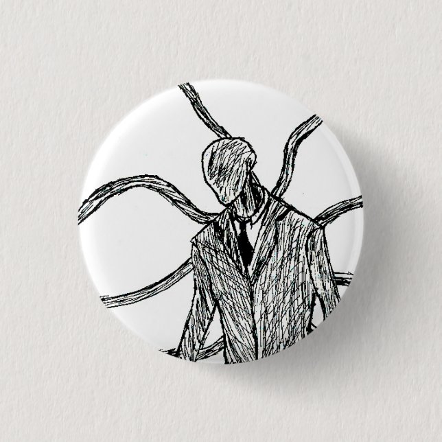 Slender-Creep Pinback Button (Front)