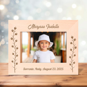 Slender Flowers Stalk 7x5 Engraved Frames