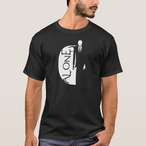 slender man alone shirt