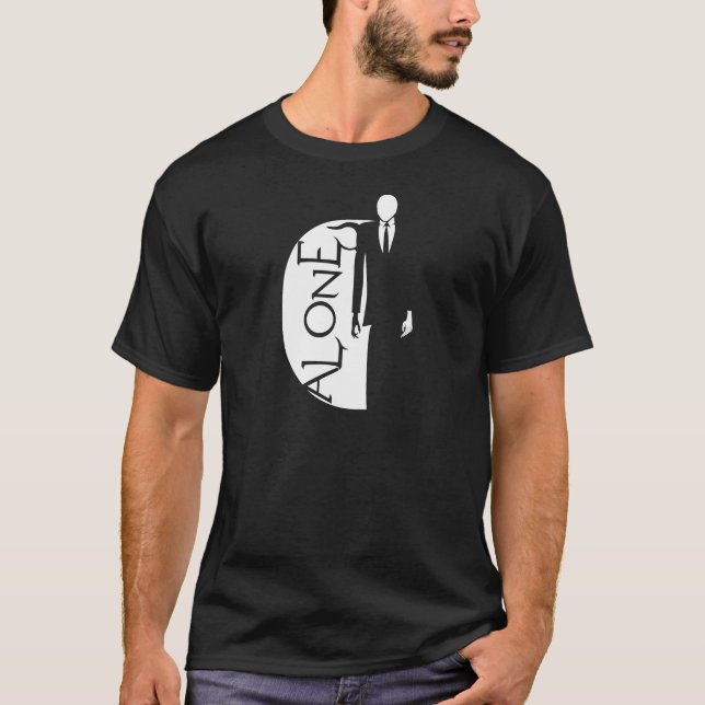 slender man alone shirt (Front)