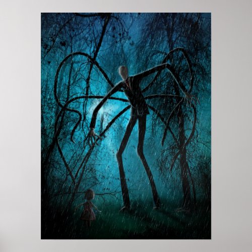 Slender Man and the Lost Soul Poster