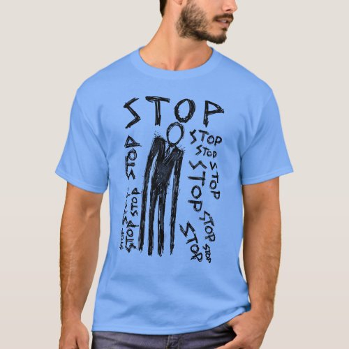Slender Man The Faceless Foe of Internet Horror T_Shirt