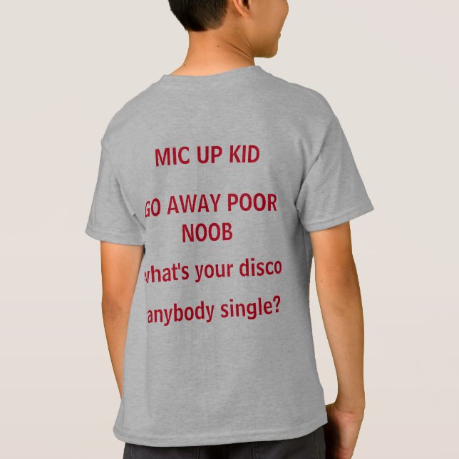 Slender shirt for kids Roblox game. (Back)