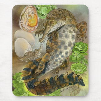Slender Snouted Crocodile Mouse Pad
