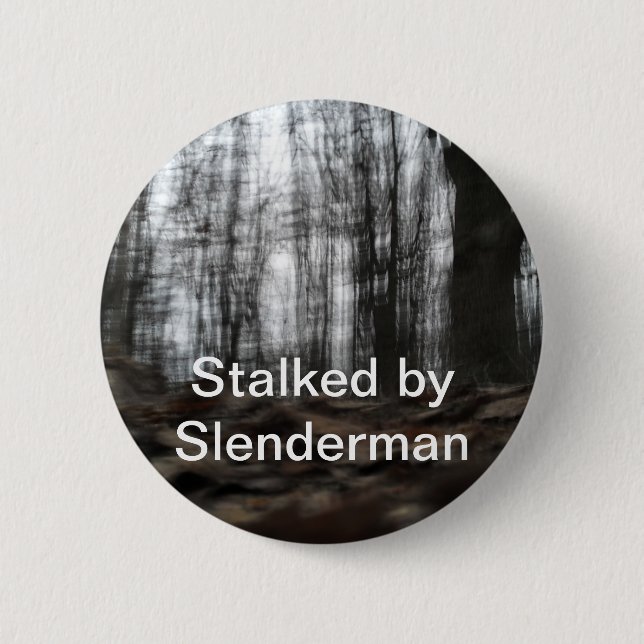 Slenderman Forest Pinback Button (Front)