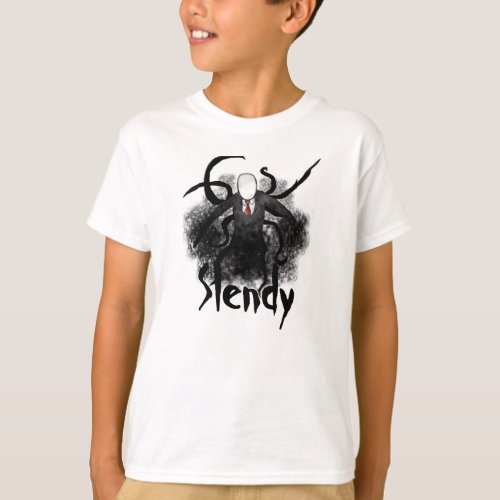 Slenderman Kids T_Shirt