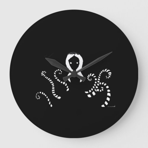 Slenderwoman Large Clock