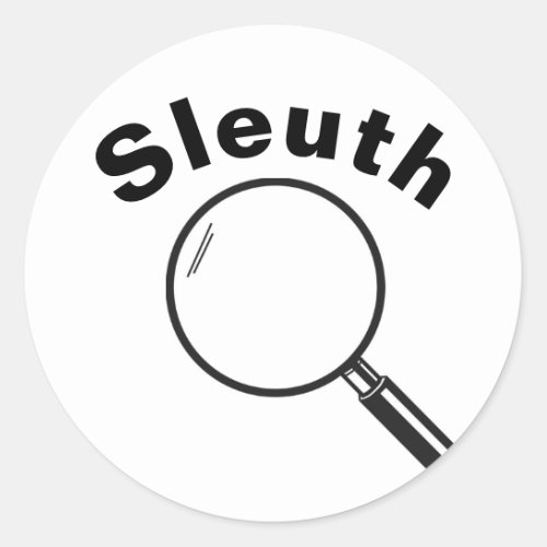 Sleuth Classic Round Sticker