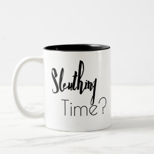 Sleuthing Time Two-Tone Coffee Mug