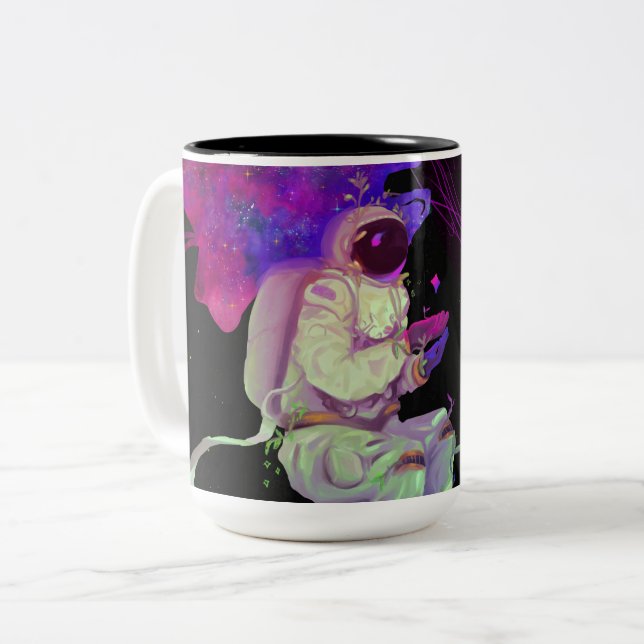 SLF Cosmic Swimmer - Bala -  Two-Tone Coffee Mug (Front Left)