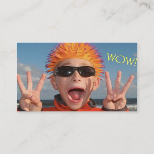 Customizable SLG " WOW!"  Business Card