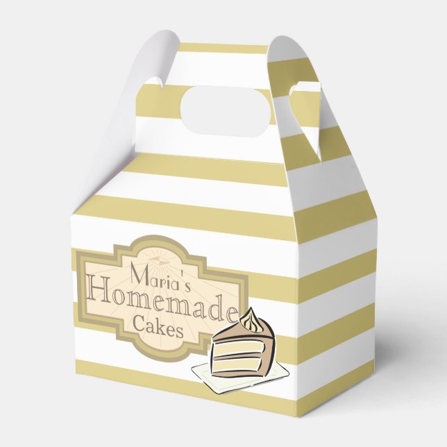 Slice of Cake Favor Boxes (Front Side)