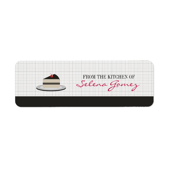 Slice of Cake Label (Front)