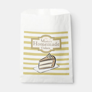 Slice of Cake Personalised Favor Bag