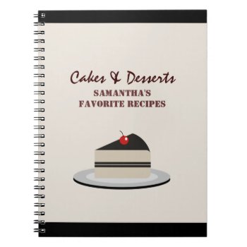 Slice Of Cake - Recipes Notebook by morning6 at Zazzle