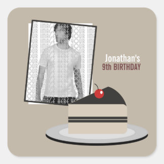 Slice of Cake Square Sticker