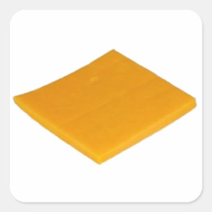 Slice of Cheese Square Sticker