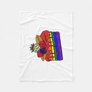 Slice of colors fleece blanket