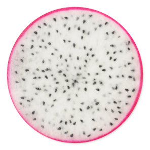 Slice of dragon fruit classic round sticker