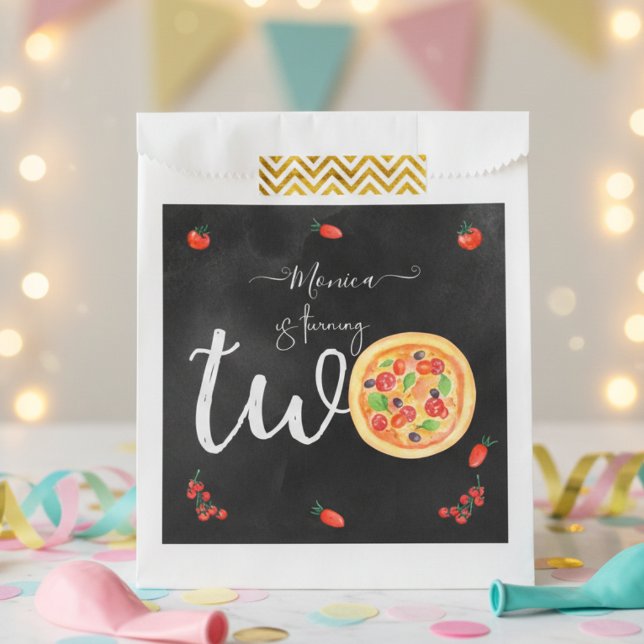 Slice of fun, second birthday favor bag (Creator Uploaded)