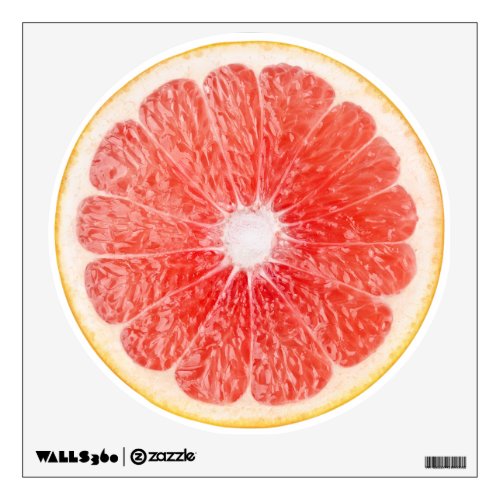 Slice of grapefruit wall decal