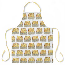 Slice of Kugel Jewish Egg Noodle Casserole Apron