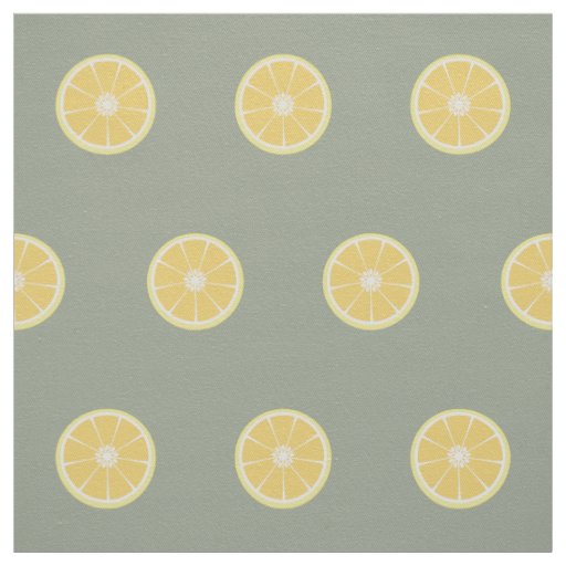 slice of lemon fabric