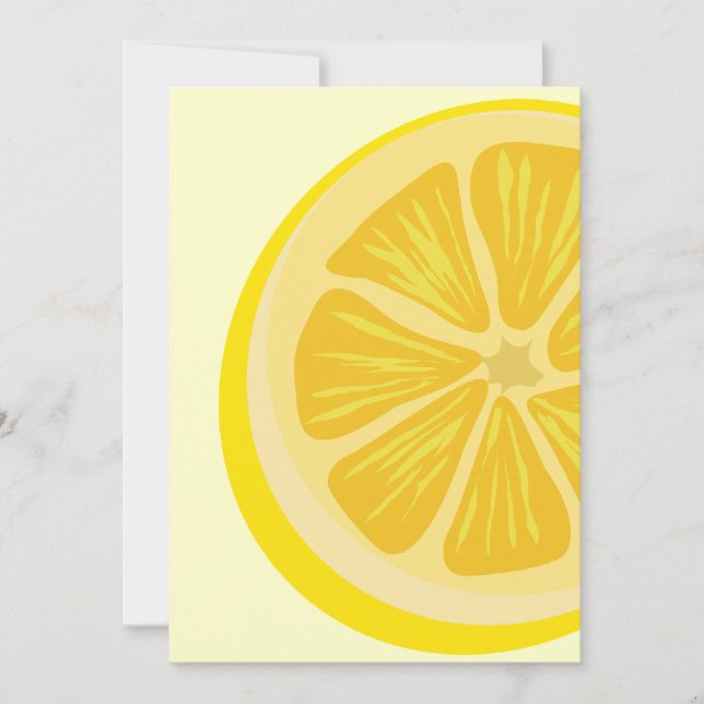 Slice of Lemon Invitation (Front)