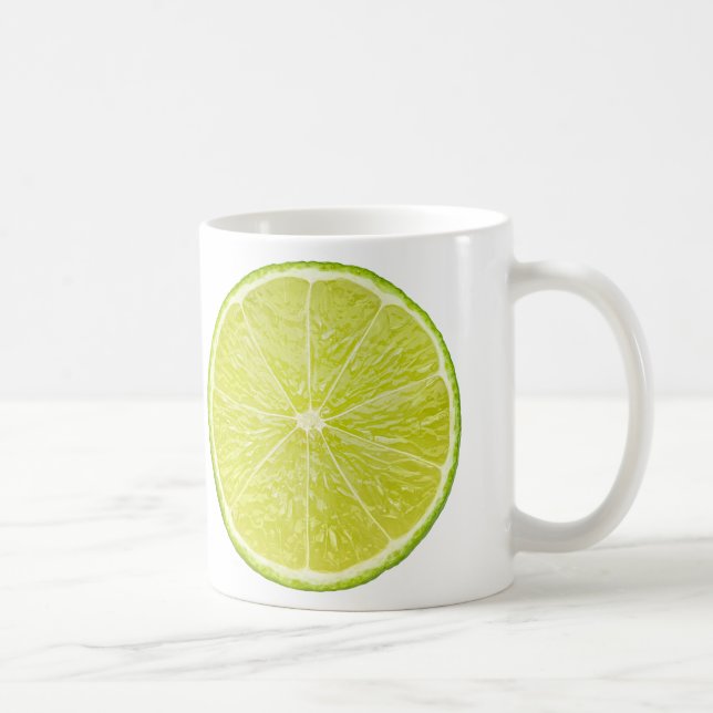 Slice of lime coffee mug (Right)